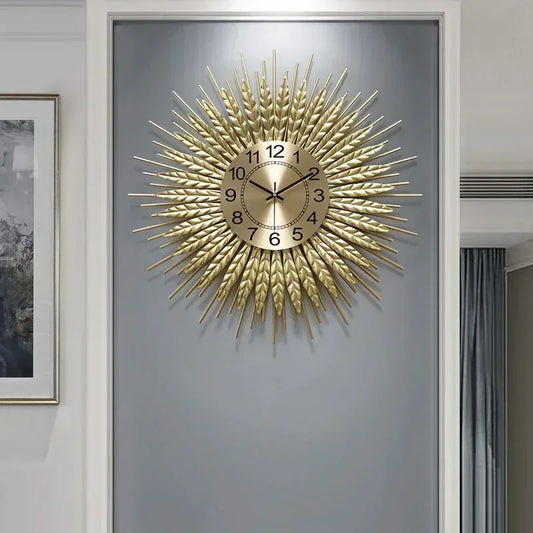 Weizen ohren uhren, Wohnzimmer wanduhren, die Ernte Wohlstand Gesundheit Glück Einheit Freundschaft Vitalität Hoffnung symbolisieren