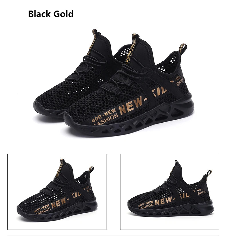 Single Net Children's Running Sneakers Breathable Lightweight Soft Non-slip Leisure Comfortable Walking Boys Girls Casual Shoes.