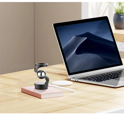 Adult Desktop Stress Relief Toy Aluminum Alloy Decompression Hypnosis Rotary Gyro Fingertip Kinetic levitating Spinner Gift.