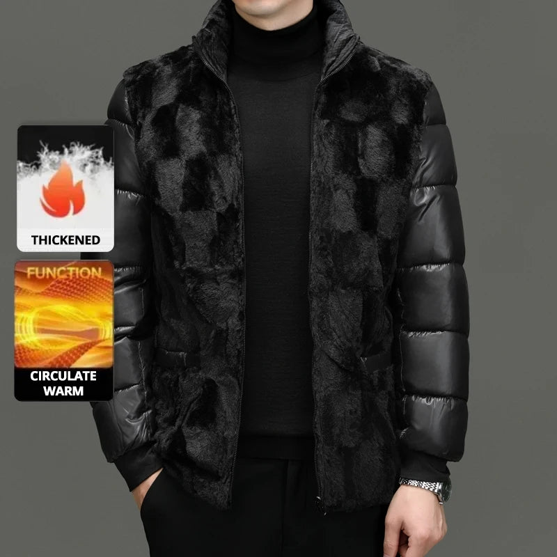 Top Grade Brand Casual Fashion Designer Warm Parka Coat Mens 2025 Newest Winter Jacket Quilted Windbreaker  Mens Clothes.