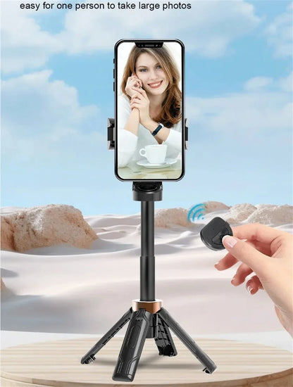 FANGTUOSI Mini Selfie Stick Portable Phone Holder Shooting Aid Versatile Integrated Design Bluetooth Remote For Live Broadcas.