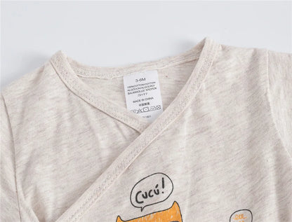 Honeyzone Baby Boy Bodysuit O-Neck Cartoon Print Neugeborene Baumwolle Kleidung ein Stück weiches Design Kinder Kostüm.