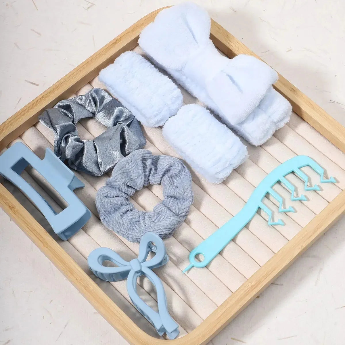 58-Piece Hair Accessories Set Butterfly End Hair Ties Shark Clip Flower Hair Grips Hair Bands Hair Accessories for Women Girls