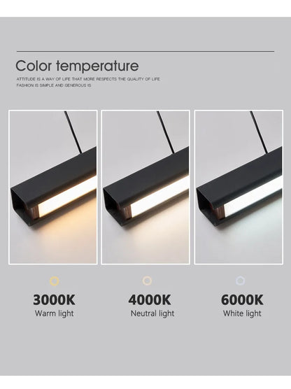 Esszimmerlampe Küchenleuchten Wort lange Restaurant Kronleuchter moderne minimalistische Bürolampen Nordic Bar Insel Kronleuchter.