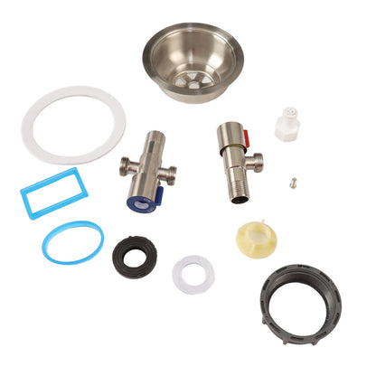 Unterbauwaschbecken unter der Theke, Küchenspüle, 68 x 45 cm, verdickter Edelstahl, Digitalanzeige, Küchenspüle