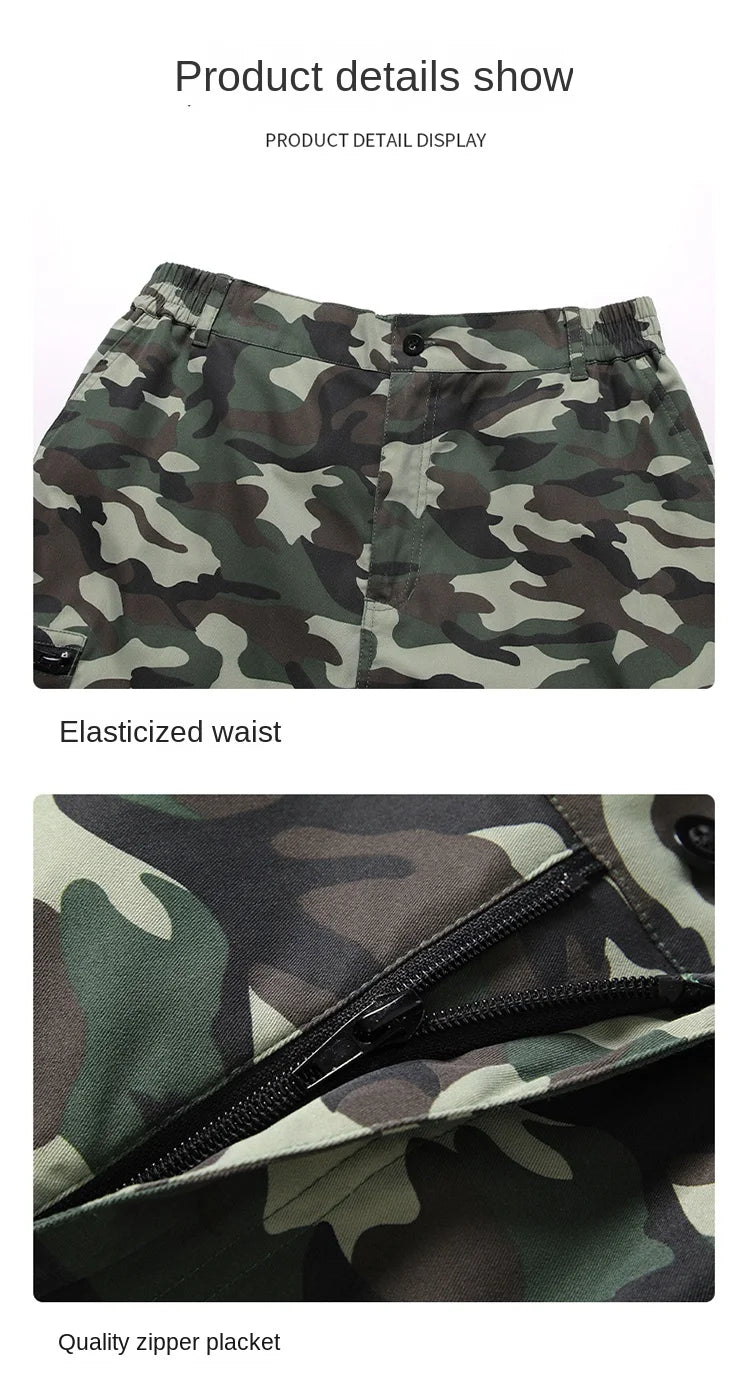 Fan Pants Cold Fishing Pure Cotton Site Welder Camping Ride Climbing Hiking Sports Fan Suit Air-Conditioning Clothes Fan Cooling