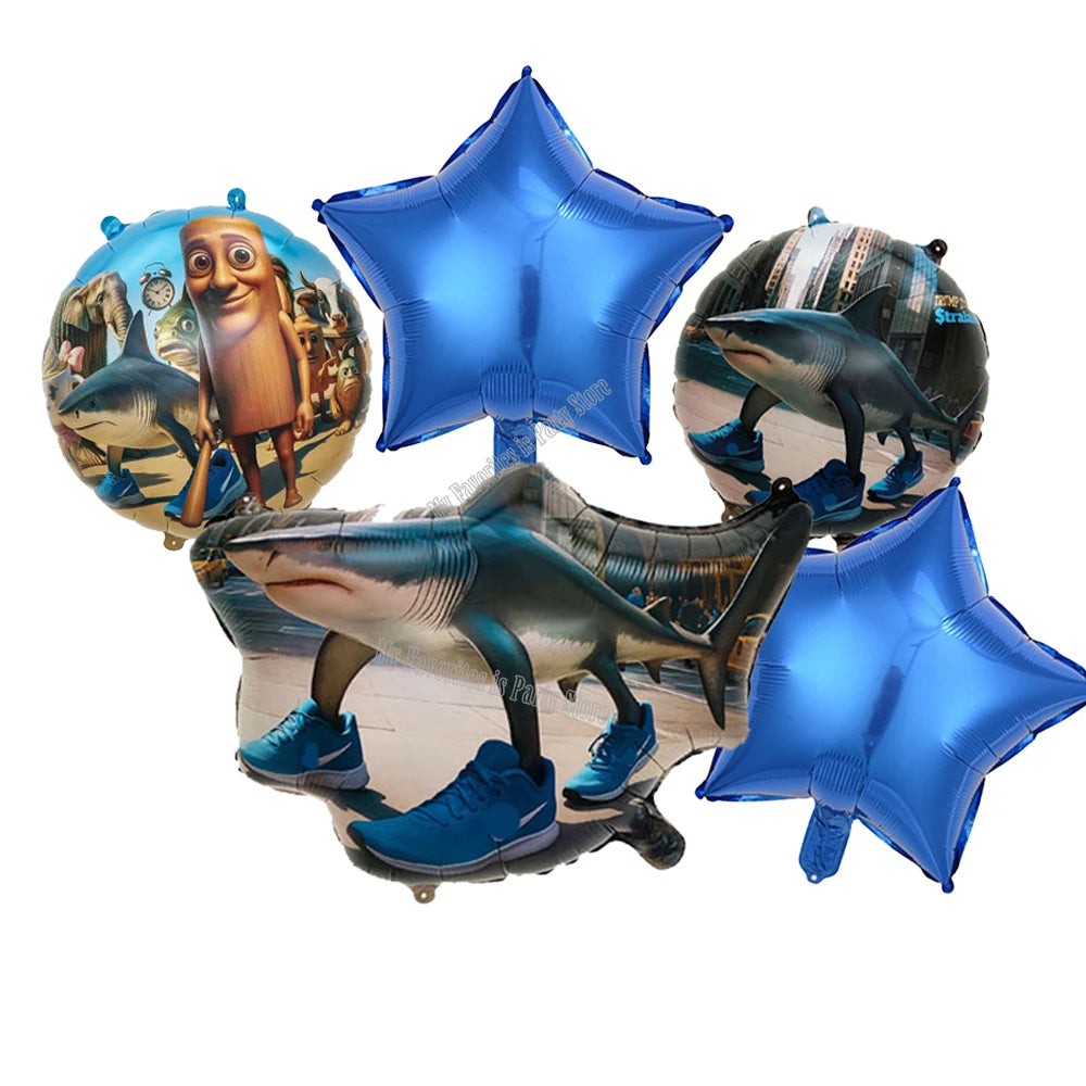 Italienisches Brainrot-Ballon-Set, Babyparty-Party-Ballon, Tralalero Tralala TungTungTungSahur-Luftballons, Dekoration, fotografische Requisite