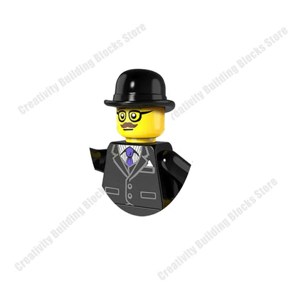 New Hot Series Gray Shark Boy Girls 3D Model DIY Building Bload Toys Classic Movie Children's Toys Gifts