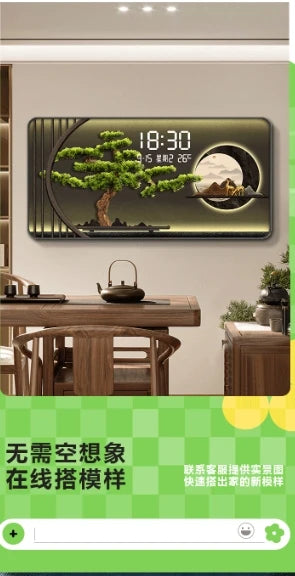 Temperatur Wohnzimmer Wanduhr Büro Horizontal Moderne Digitale Wanduhr Küche Design Horloge Murale Hause Dekoration