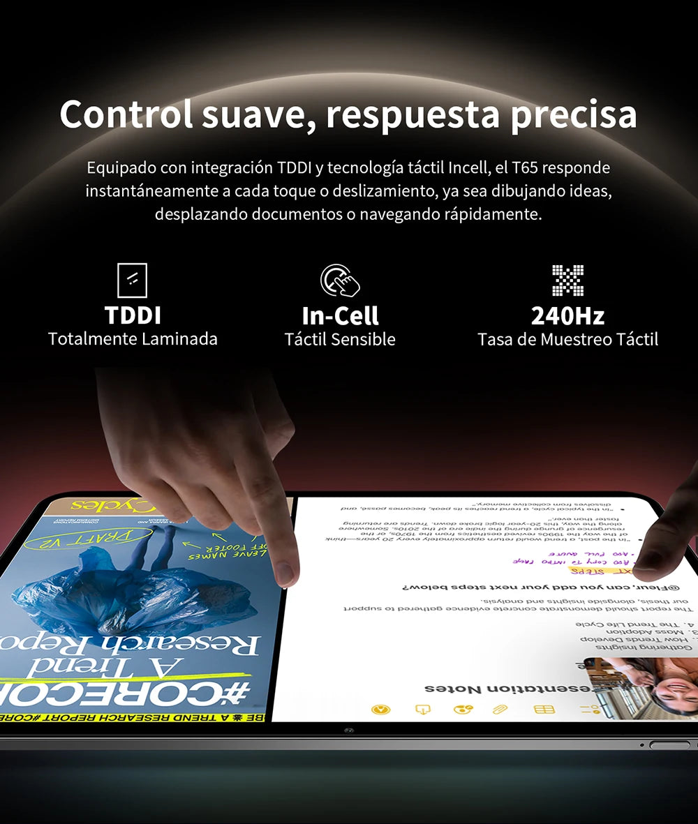 Teclast T65 13.4 inch Android 15 Tablet 1920x1200 120Hz T7280 8-Core Max 20GB RAM(8GB+12GB Expansion) 128GB ROM 4G LTE 8000mAh.