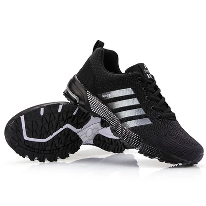 Men Running Shoes Fashion Couple Sneakers Breathable Casual Sport Shoes Outdoor Walking Jogging Tennis Shoes Athletics Plus Size