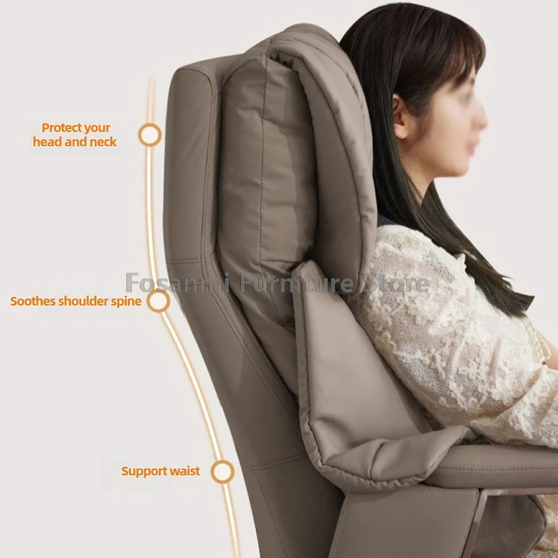 Ergonomischer Büro-Elektrostuhl, verstellbare Rücklehne und Höhe, Leder-Computerstuhl, Gamer Home, bequeme drehbare Schreibtischstühle