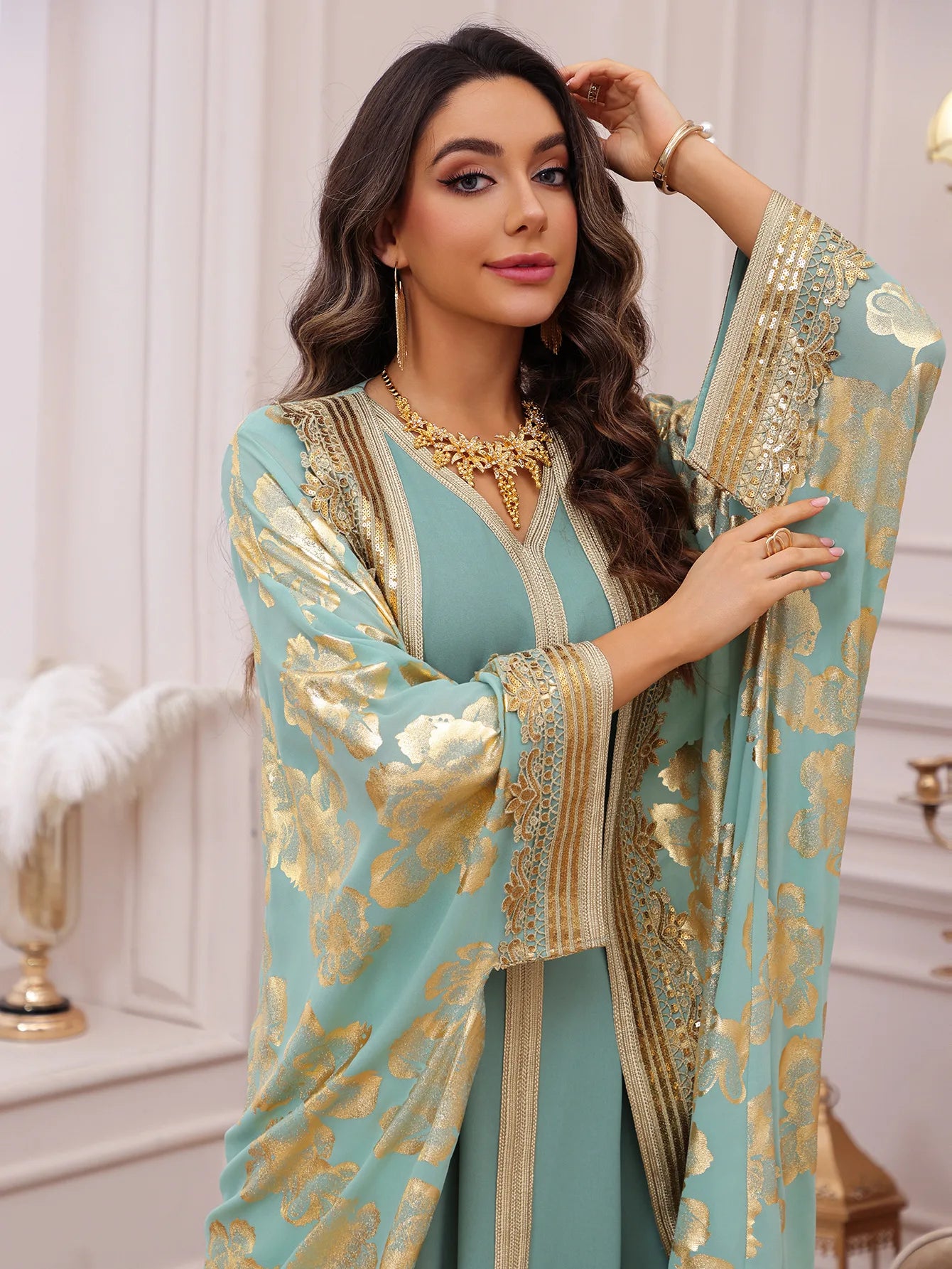 Eid Women Dress Muslim Abaya Embroidery Party Jalabiya Ramadan Long Dresses Abayas Vestidos Largos Kaftan Arab Long Robe 2025.