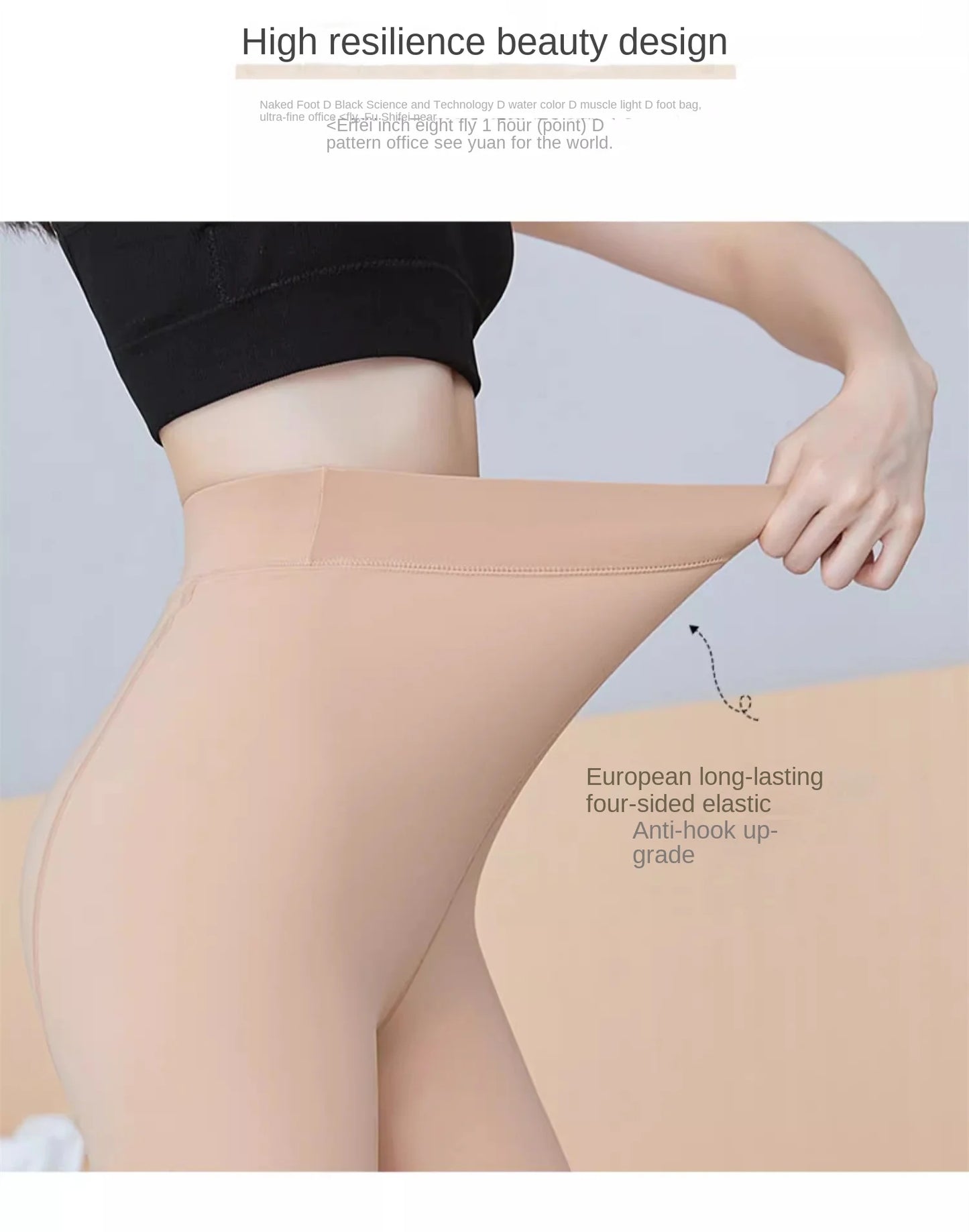 Winter Thermal Pantyhose Women Thicken Stockings Fake Translucent Pantyhose Fleece Lined Tights High Waist Elastic Wool Socks