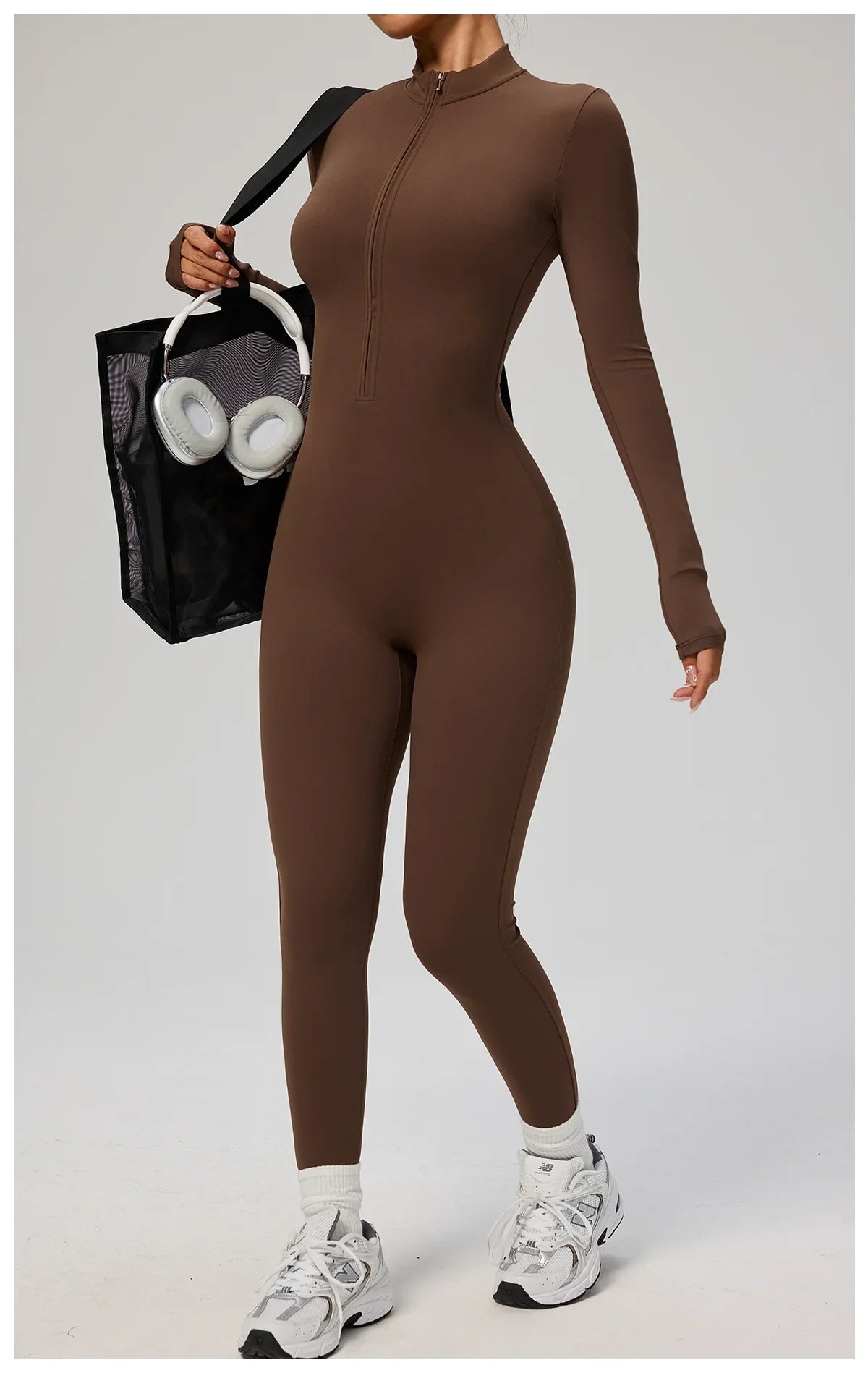 Tianyi High-Intensity Fitness Long-Sleeve Yoga Bodysuit Sensation Tight-Fitting Sportswear for Women Made in China