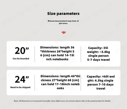 Vorne öffnender Rollgepäckkoffer mit großer Kapazität, Aluminiumrahmen, ABS + PC-Trolley, Koffer, USB-Lade-Boarding-Koffer