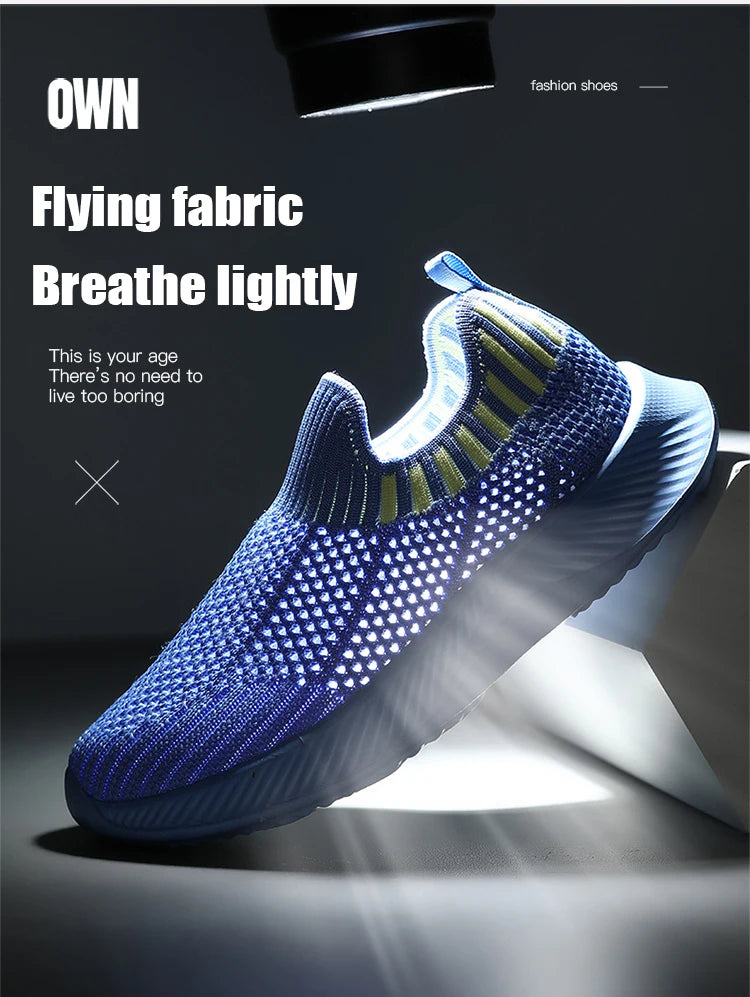 Children's Boys Lightweight Casual Shoes Soft-soled Breathable Kids Girls Sports Walking Sneaker Non-slip Tennis.