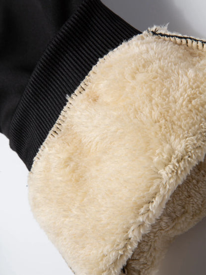 Autumn Winter Thicken Fleece Sweatpants Men Women Loose Casual Trousers Drawstring Warm Outdoor Sports Pants Jogging Pants.