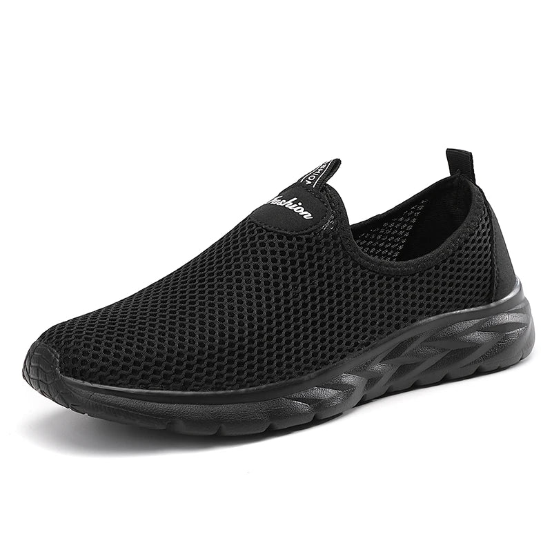 YRZL Sneakers Men Summer Casual Shoes Men Mesh Breathable Outdoor Non Slip Sports Shoes Slip on Loafers for Men Pius Size 39-46