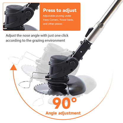 850 W elektrischer Rasenmäher, kabelloser Rasentrimmer, Gartenrasentrimmer, Rasentrimmer, Cutter, Elektrowerkzeuge für Makita-Akku