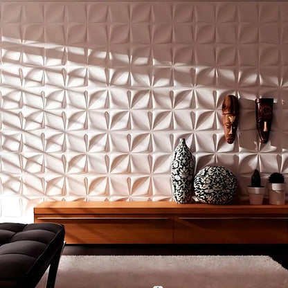 12/20/30pcs 3D pvc wall panels for indoor wall decoration, for living room hall bedroom hotel office,including tape