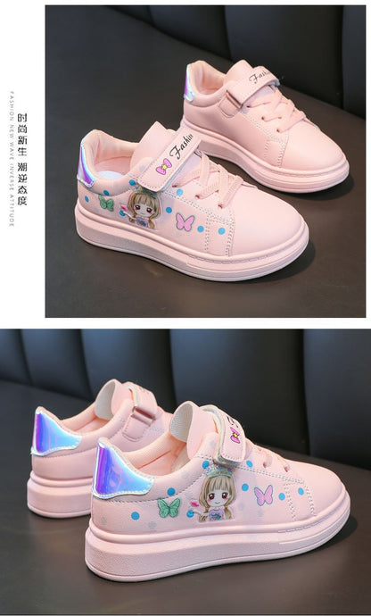 zapatillas Kid Shoe Kid Casual Shoe Spring 2023 New Kid sneakers Shoes Leather Upper Girl Shoe Kid Small White Shoes Board Shoes.