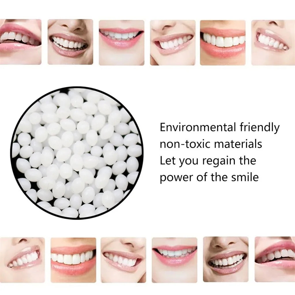 Temporary Tooth Repair Beads Missing Broken Teeth Dental Tooth Filling Material Food Grade FalseTeeth Solid Glue Denture.