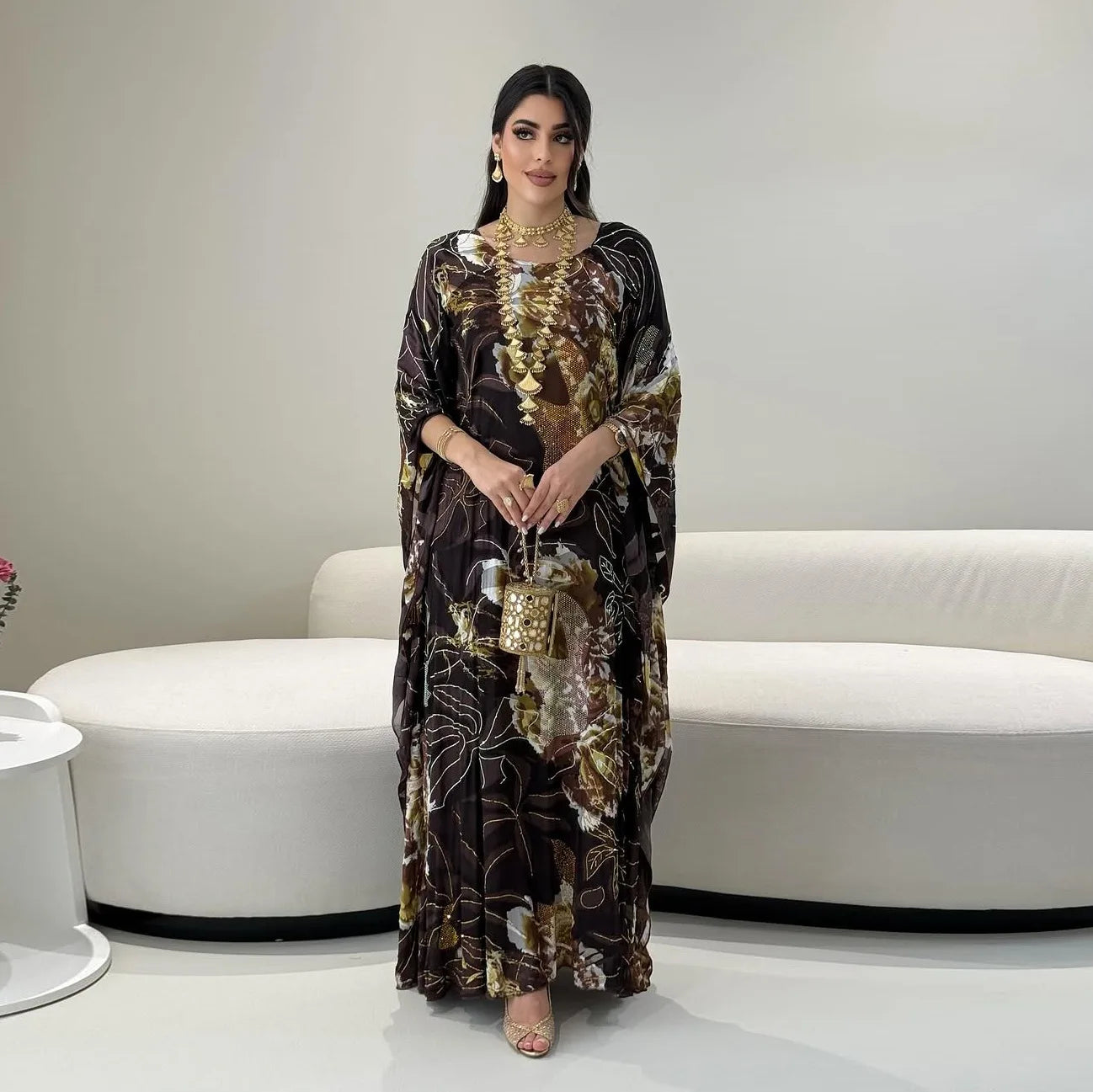 Muslimischen Kleid für Frauen Chiffon Diamant Party Abaya Kleider Arabischen Lange Robe Marokko Dubai Kaftan Vestidos Jalabiya Ramadan Eid.