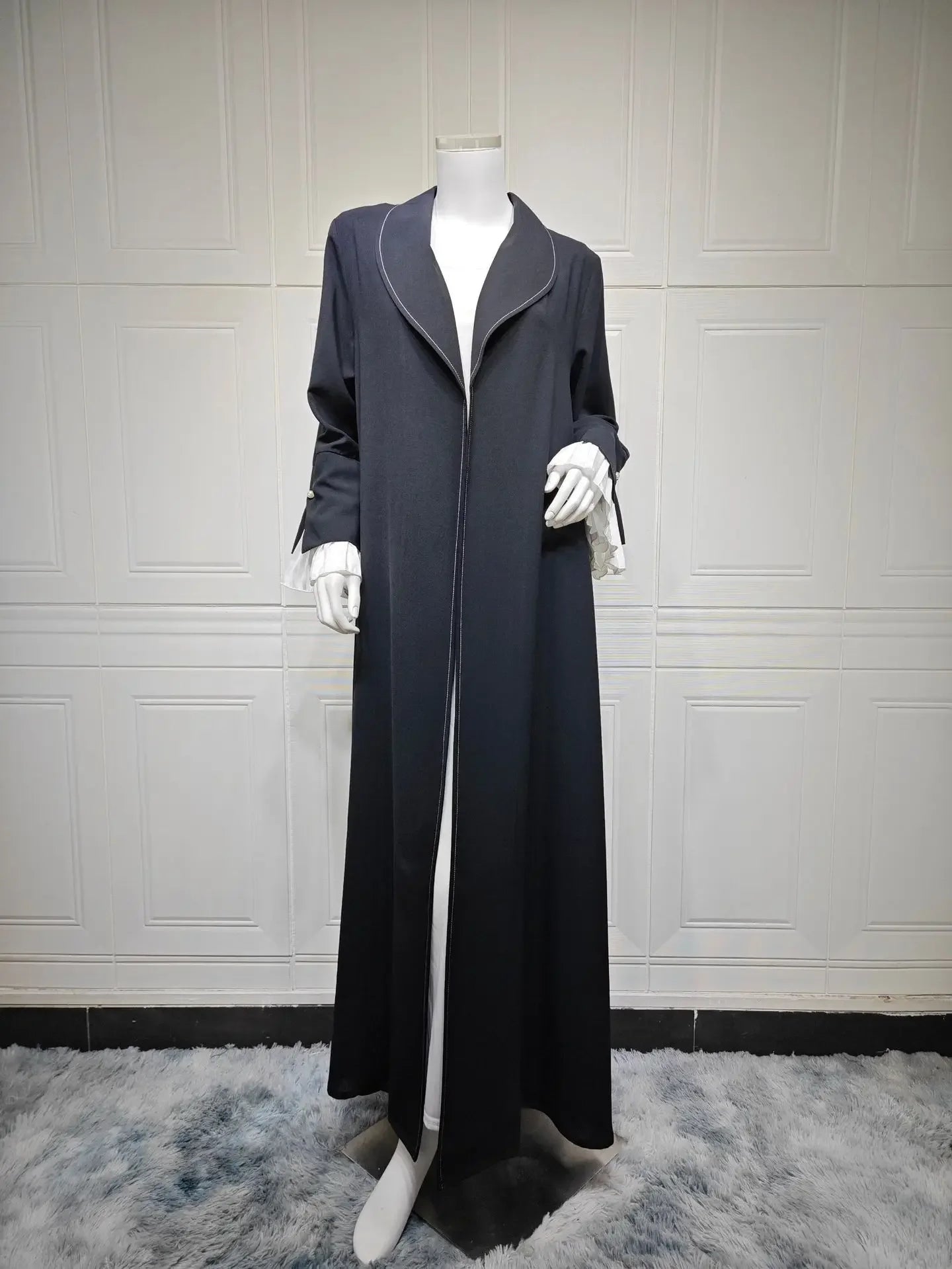 Eid Djellaba Ramadan Muslim Women Maxi Dress Dubai Open Abaya Kimono Cardigan Turkey Kaftan Kebaya Caftan Marocain Femme Robe