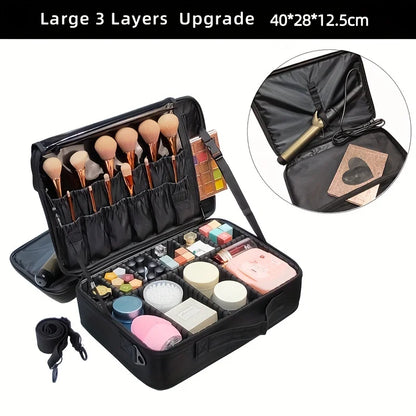 New Oxford Cloth Makeup Bag For Women Waterproof Large Capacity  Travel Cosmetic Case.