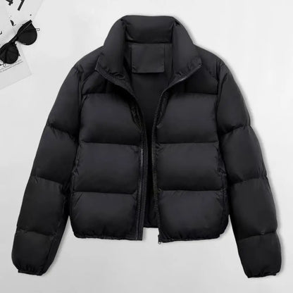 Reversjacke, einfarbige Jacke, winddicht, gepolstert, Daunenmantel mit Stehkragen für Herren und Damen, schmale Passform, Outdoor-Jacke für den Winter