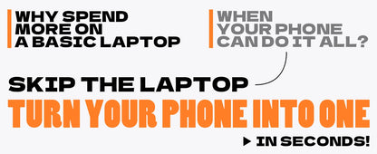 Dopesplay 15.6 inch Portable Lapdock Monitor For Samsung DeX with Keyboard Battery FHD External Screen For Phone Mini PC Laptops.