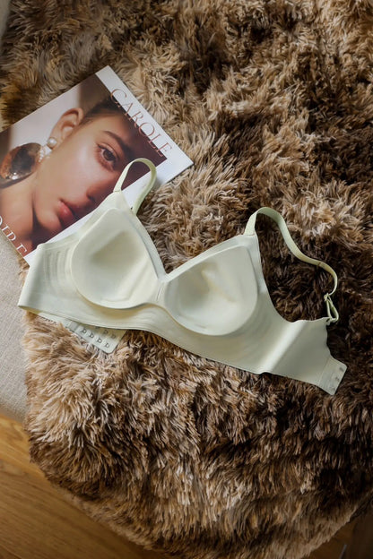 Small breast seamless bra Women's small breast push-up comfortable non-underwire soft support closed breast bra