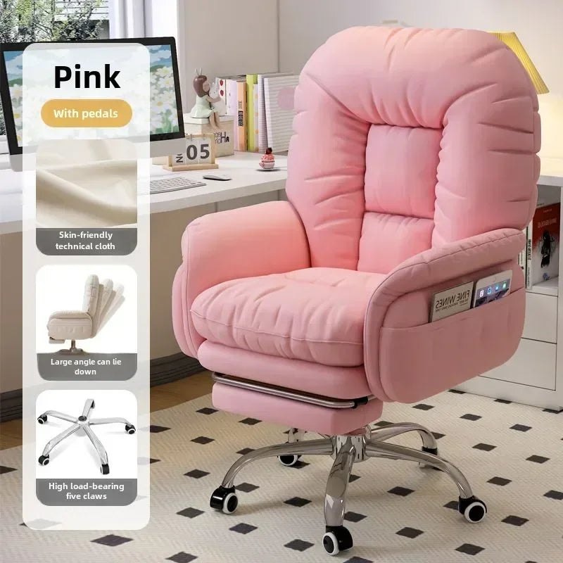 Heimcomputerstuhl, bequem, sitzend, Arbeitszimmer, Büro, Schlafsaal, Schlafzimmer, faules drehbares Sofa