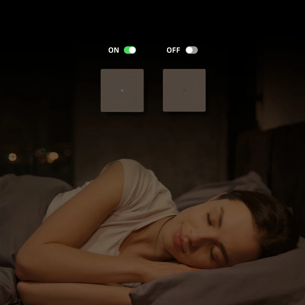 AVATTO Tuya WiFi Smart Licht Schalter Motorisierte Jalousien Shutter Vorhang Schalter Touch Glas Schalter Funktioniert Mit Alexa Google Hause.