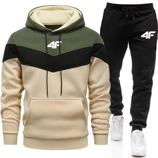 2025 Autumn Winter Men's Clothing Casual Sweatshirt Suit Sweatshirts for Men Daily Tricolor Hoodies Hot Sports Tracksuit Jogging.