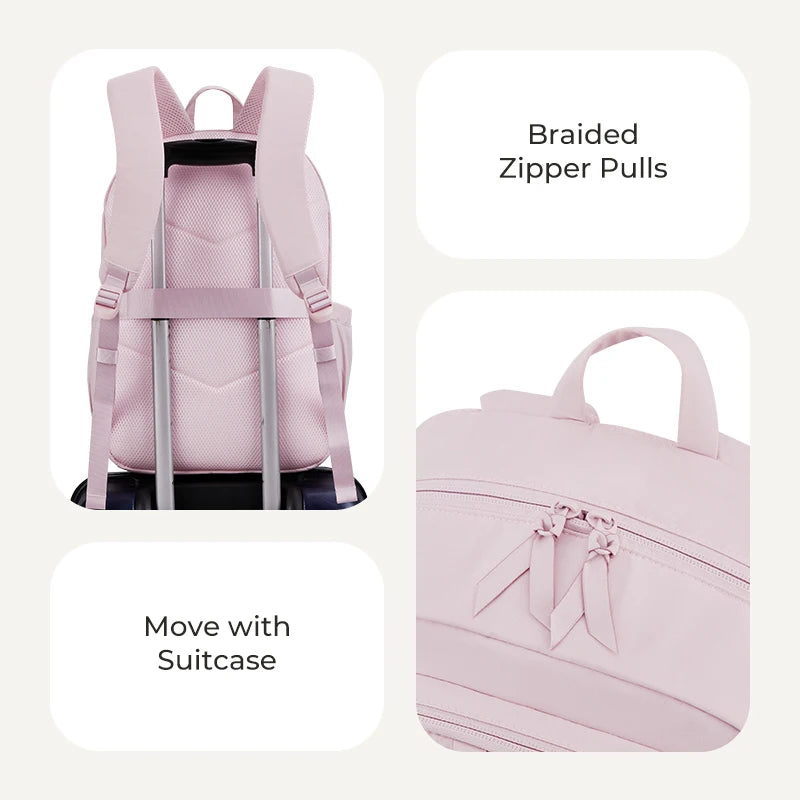 BAGSMART Laptop Backpack Large Capacity Women Casual Travel Bag College School Backpack For Boys Girls.