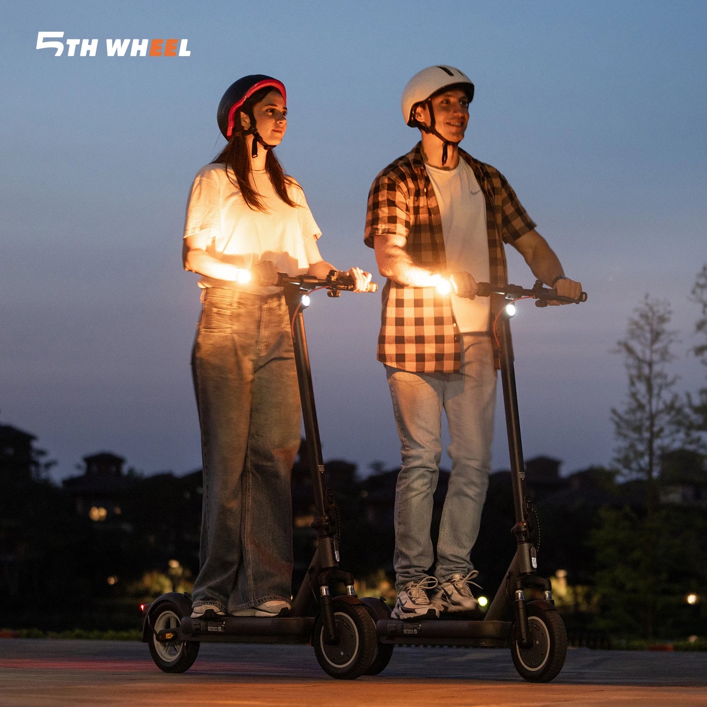 5TH WHEEL ES14 （ABE)Adult E-Scooter 400W Motor 48V 7.5AH Battery City Electric Scooter 10" Solid Tires Foldable EScooter.