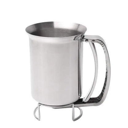 Steel Batter Dispenser with Rack Dough Funnel Cupcake Baking Dispenser Kitchen Tools.