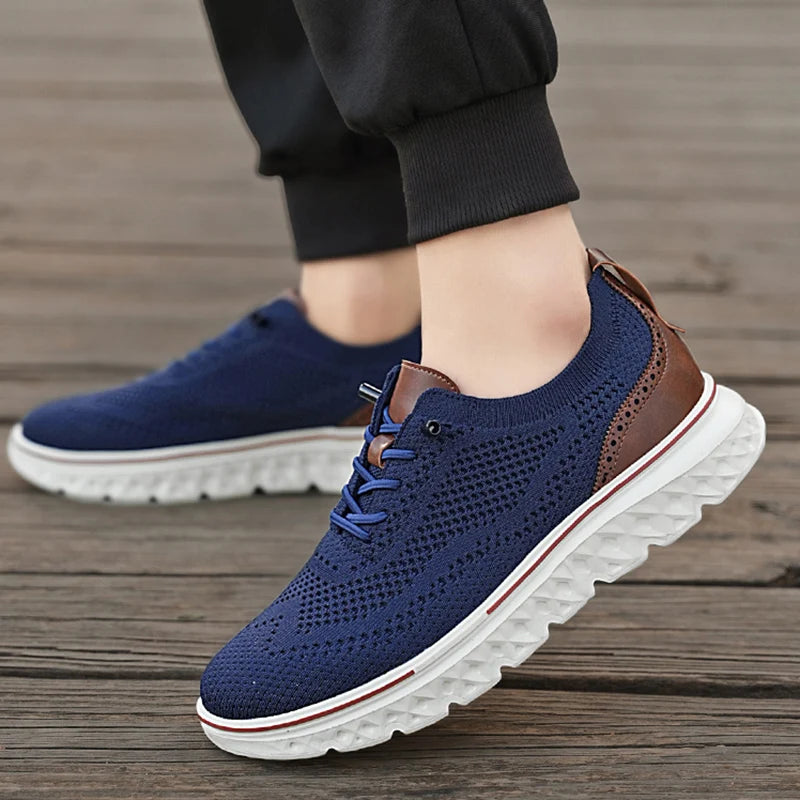 Men Sneakers Men Mesh Casual Shoes Fashion Lightweight Breathable Soft Soled Shoes Summer Outdoor Sports Fitness Large Size 48.