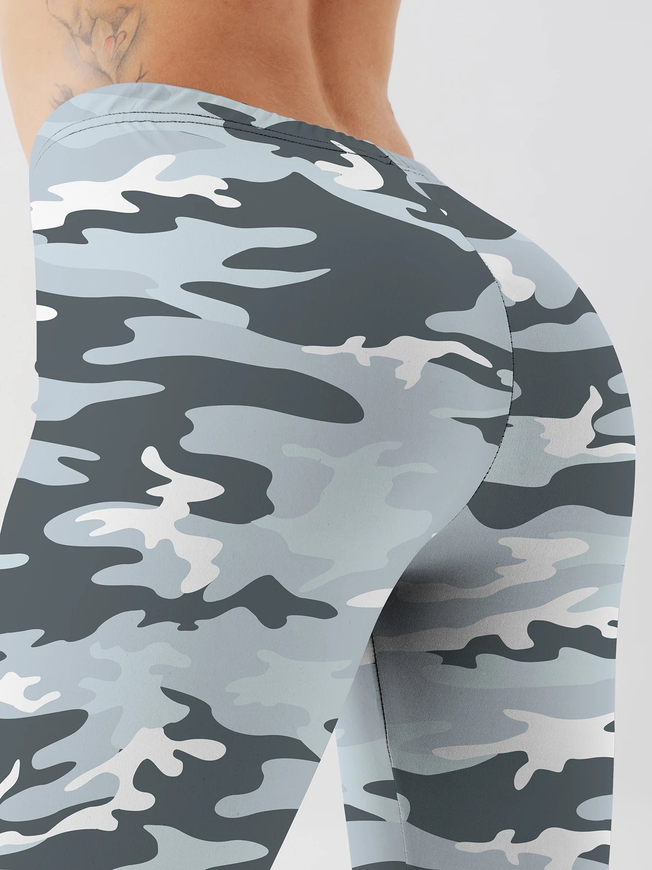 Fashion Women camouflage Leggings For Fitness High Waist Gym Legging Push Up Women navy Leggings