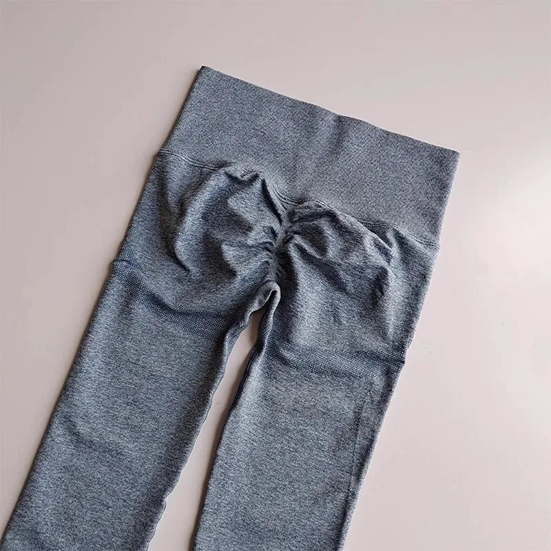 Nahtlose Damen-Leggings mit hoher Taille, schnell trocknend, elastisch, für Yoga, Fitness, Fitnessstudio, Jogginghose, Push-up-Leggings, Sportbekleidung