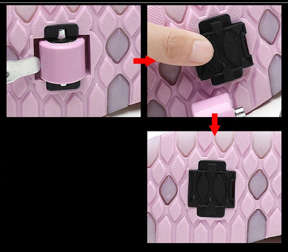 YUNICUS Led Light Boys Girls Shoe USB Charging Black Two Wheels Luminous Sneakers Roller Skate Shoes for Children Kids Led Shoes.