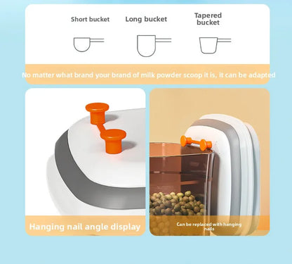 Square press storage tank sealed tank kitchen grains plastic candy jar fruit powder box transparent storage tank