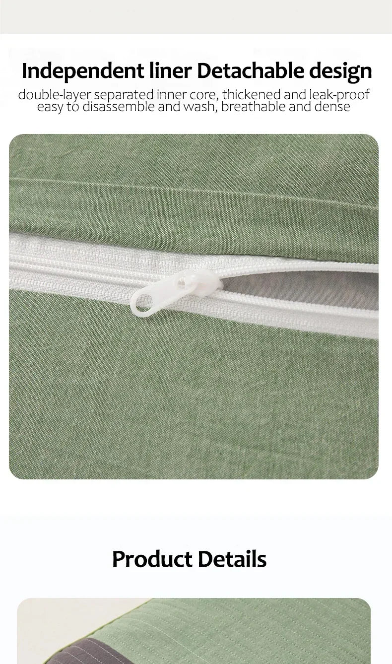 Sobakawa Traditional Buckwheat Standard Size Pillow Organic Cotton with Natural Technology for Cool Sleep Bed Sleep Pillow.