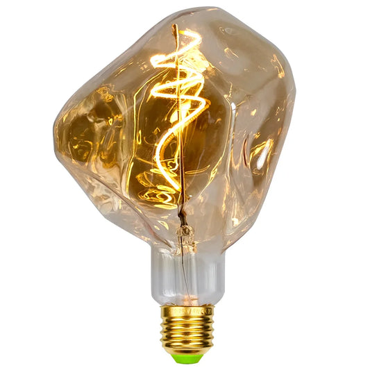 TIANFAN Edison Led-lampe Big Stone G125 4W Dimmbar 220-240V E27 2000Kelvin Super Warm Spezialität Dekorative Glühbirne.