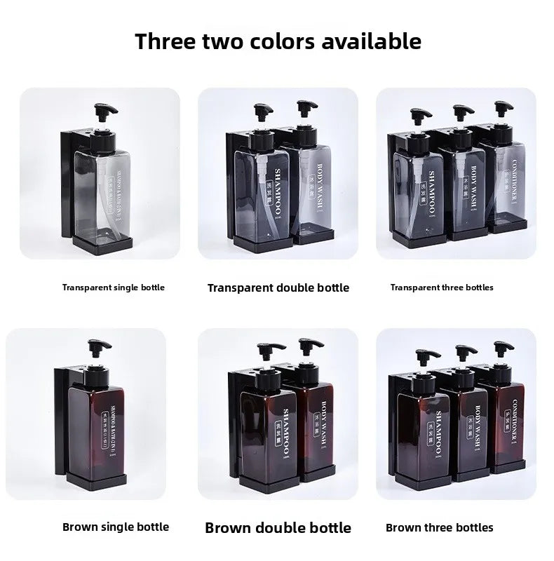 300 ml Hotel-Seifenspender zur Wandmontage, nachfüllbarer Shampoo- und Spülungsspender, für Badezimmerbedarf, Hotelparty