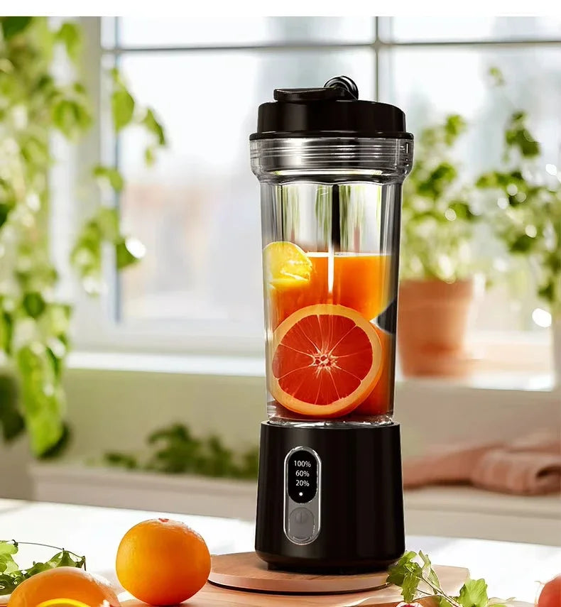 New Portable Juicer Dual-use Juice Cup USB 4000mAh Battery Indoor Outdoor Fruit Blender 300W Smoothie Juice Bottle Cup Blender.