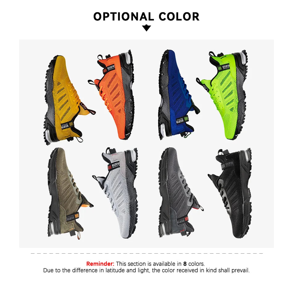 Men's Running Shoes Baasploa Male Sneakers Shoes Breathable Mesh Outdoor Grass Walking Gym Shoes For Men Plus Size 41-50.