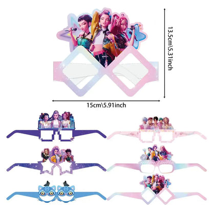 Neue Kpop Dämon Jäger Thema Einweg Geschirr Set Party Liefert Huntrix Saga Jungen Kuchen Topings Geburtstag Party Dekoration.